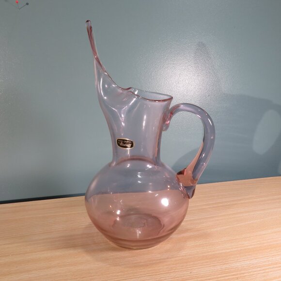 Vintage Bischoff Hand Blown Light Purple Pitcher - Picture 5 of 5